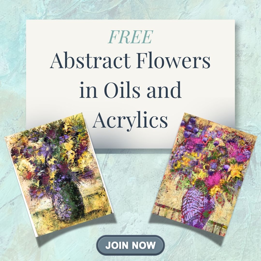 Free abstract flowers class in cold wax and acrylics